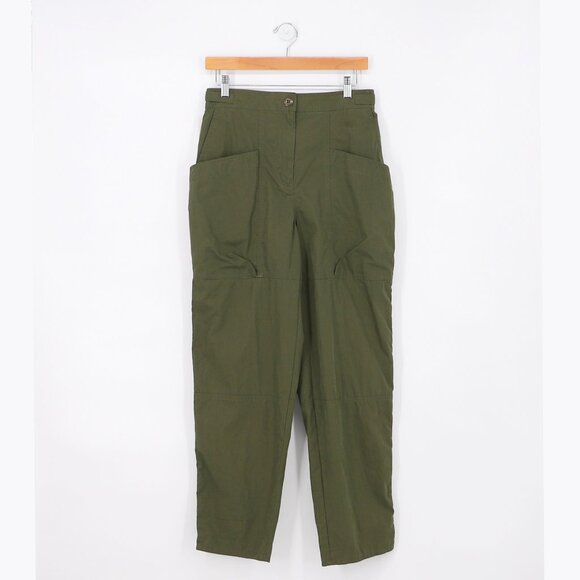 NWT WILFRED FREE ARITZIA Voyage Cargo Pant High-Rise in Green Fatigue Size 4 - Picture 1 of 12